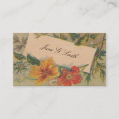 De Visite Carte Victorienne - Fleurs (Devant)