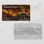 De Visite Carte vintage du monde (Devant / Derrière)