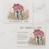 De Visite Carte vintage personnalisable mignonne d'art - (Devant / Derrière)