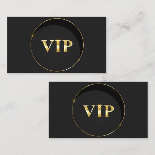 DE VISITE CARTE VIP (Devant / Derrière)