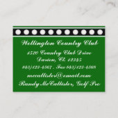 De Visite Carte VIP Golf - SRF (Dos)