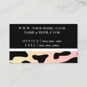 De Visite Carte vip noire avec or (Dos)