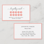 De Visite Carte Watercolor Loyalität 10 (Devant / Derrière)