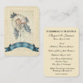 De Visite Catholicisme Baptême Souvenir Carte Sainte (Devant / Derrière)