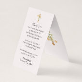 De Visite Catholique Funérailles Jésus Prière Carte Sainte (Dos)