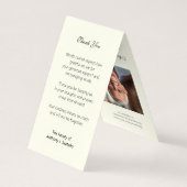 De Visite Catholique Funéraire Floral Rosaire Prière Carte S (Dos)