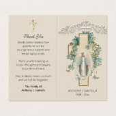 De Visite Catholique Vierge Marie Prière Carte Sainte (Extérieur déplié)