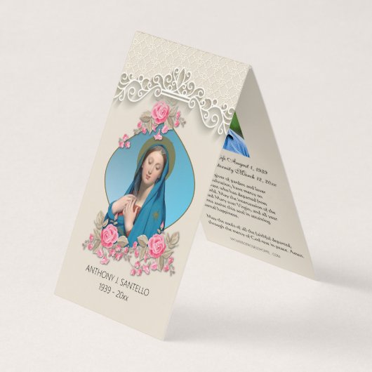 De Visite Catholique Vierge Marie Prière Carte Sainte (Devant)