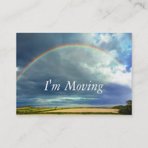 De Visite Changement d'adresse d'arc-en-ciel la carte