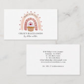 De Visite Chef pâtisserie boulangerie Rainbow Cupcake Carte  (Devant / Derrière)