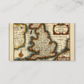 De Visite Cheshire (Chester) Comté Angleterre Carte Antiquai (Dos)