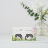 De Visite Chevaux - Carte d'appel professionnelle ou personn (Debout devant)