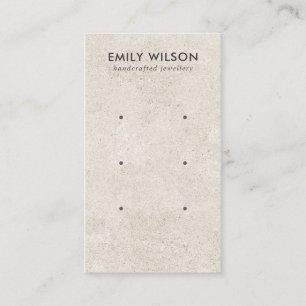 DE VISITE CHIC OFF WHITE STUCCO 3 STUD EARRING CARTE D'AFFIC