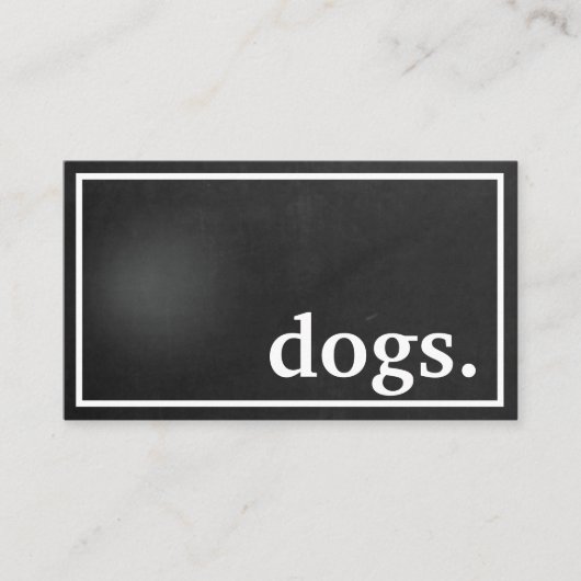 De Visite Chiens modernes. carte punch fidélité (Devant)