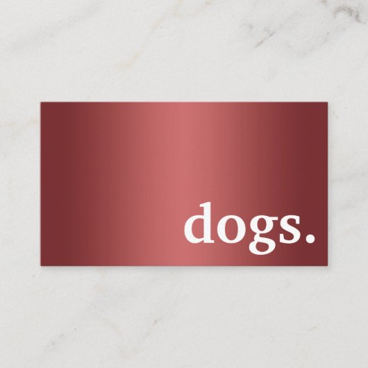 De Visite Chiens modernes. carte punch fidélité (Devant)