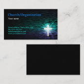 De Visite Christianisme - Croix Religieuse Dans La Carte D'E (Devant / Derrière)