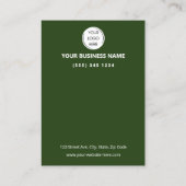 De Visite Code QR Avis Entreprise Verte GOOGLE et YELP Carte (Dos)
