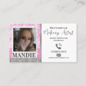 De Visite Code QR du Carte photo Creative Maquillage (Devant)