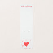 De Visite Coeurs doux Plier sur la carte d'oreille (Extérieur déplié)