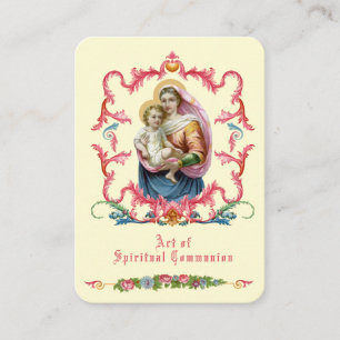 DE VISITE COLLECTIVITÉ SPIRITUELLE CARTE SAINTE PRIÈRE CAT