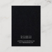 De Visite Collier bijoux carte d'affichage fleurs blanches (Dos)