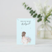 De Visite Collier Bridesmaid & Carte d'affichage pour bijoux (Debout devant)
