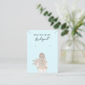 De Visite Collier Bridesmaid & Carte d'affichage pour bijoux (Debout devant)