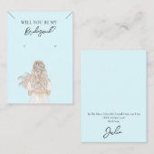 De Visite Collier Bridesmaid & Carte d'affichage pour bijoux (Devant / Derrière)