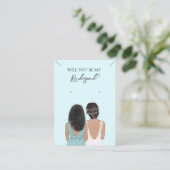 De Visite Collier Bridesmaid & Carte d'affichage pour bijoux (Debout devant)