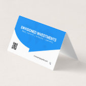 De Visite Contact d'entreprise | Carte du monde | Code QR |  (Dos)