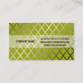 De Visite Cool, moderne carte professionnelle vert citron br (Dos)