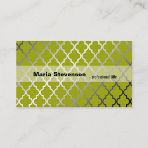 De Visite Cool, moderne carte professionnelle vert citron br