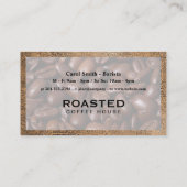 De Visite Coupe du café | Marbre or | Carte Punch (Dos)