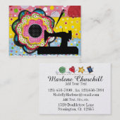 De Visite Couture / Fabriqué à la main par - Carte d'affaire (Devant / Derrière)