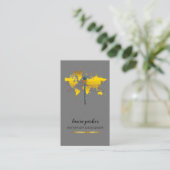 De Visite Créatrice libellule carte du monde naturel (Debout devant)