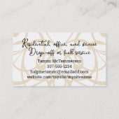 De Visite Cuisinier cuisinier à la fourche en plaque carte d (Dos)