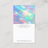 De Visite do-it-yourself Elevage Bijoux carte Bow arc-en-cie (Dos)