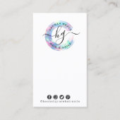 De Visite do-it-yourself Elevage Bijoux carte Bow arc-en-cie (Devant)