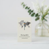 De Visite Dragonfly Creative Designer Nature Carte du monde (Debout devant)