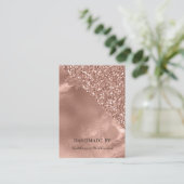 De Visite Écouter la carte d'affichage | Or Rose et Parties  (Debout devant)