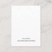 De Visite Écouter la carte d'affichage | Papillon Vintage (Dos)