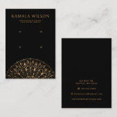 De Visite Elégant Mandala Gold Deux paire Elevage Carte d'af (Devant / Derrière)