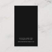 De Visite Élégant Script Boutique Écouter carte d'affichage (Dos)