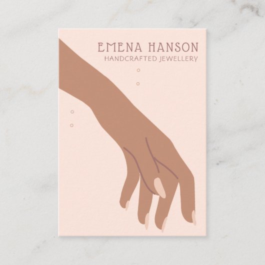 De Visite Elégante bijouterie Bracelet d'artisanat Carte d'a (Devant)