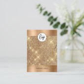 De Visite Élégante carte d'affichage du bracelet en or (Debout devant)