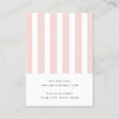 De Visite Elégante carte d'oreille rose vif (Dos)