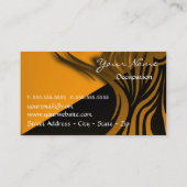 De Visite Elégante carte Monogramme Noir et Or (Dos)