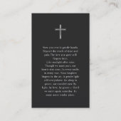 De Visite Elégante et moderne carte funéraire photo Hommage  (Dos)