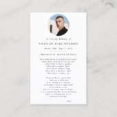 De Visite Elégante photo ovale Catholique St Francis Carte d (Devant)