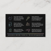 De Visite Extensions holographiques modernes après la carte  (Dos)